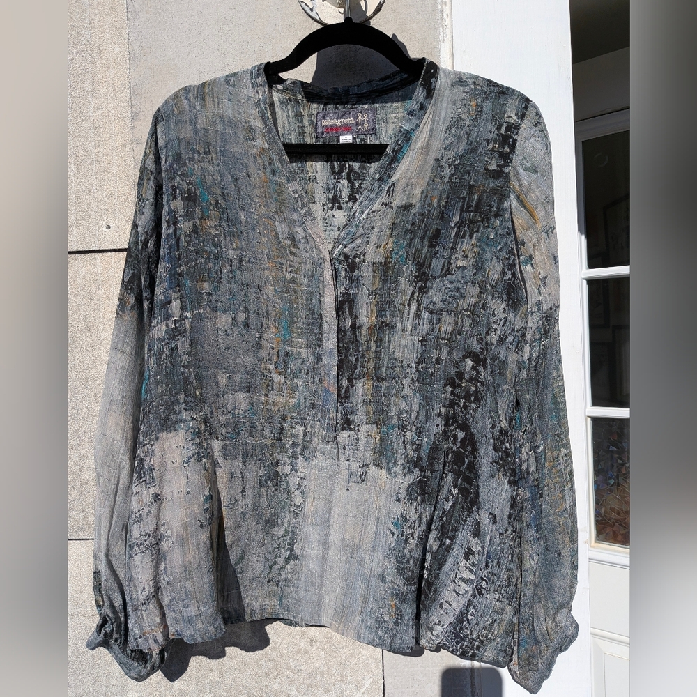 Johnny Was Pete & Greta Water Color Blouse